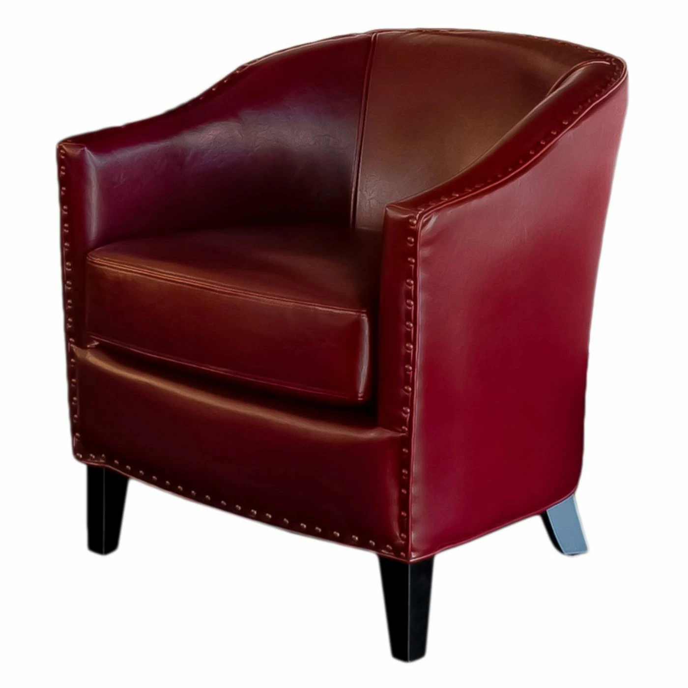 Cheap π Best Selling Home Club Chairs Red Studded Club Chair βοΈ