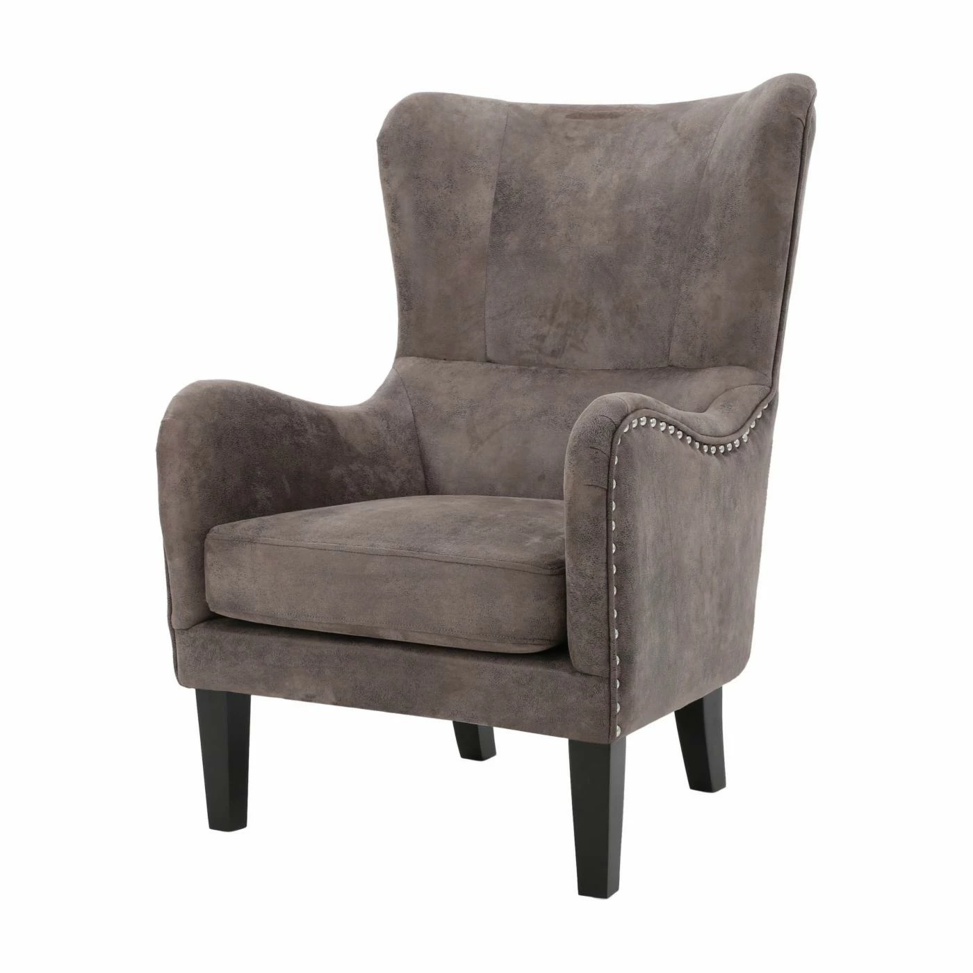 New β Best Selling Home Wingback Chairs Lorenzo Upholstered High Back Studded Accent Chair π
