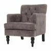 Flash Sale ✔️ Best Selling Home Arm Chairs Malone Tufted Microfiber Club Chair With Nailhead Trim 🤩