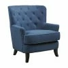 Brand new ✔️ Best Selling Home Arm Chairs Anikki Tufted Navy Blue Fabric Club Chair 🔔