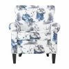New 🤩 Best Selling Home Club Chairs Roseville Floral Print Fabric Club Chair 🔥