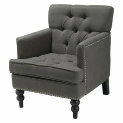 Best Sale ❤️ Best Selling Home Arm Chairs Malone Club Chair - Charcoal Grey ⭐