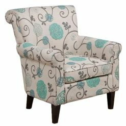 Best Sale 😀 Best Selling Home Arm Chairs Flowered Fabric Club Chair 😍