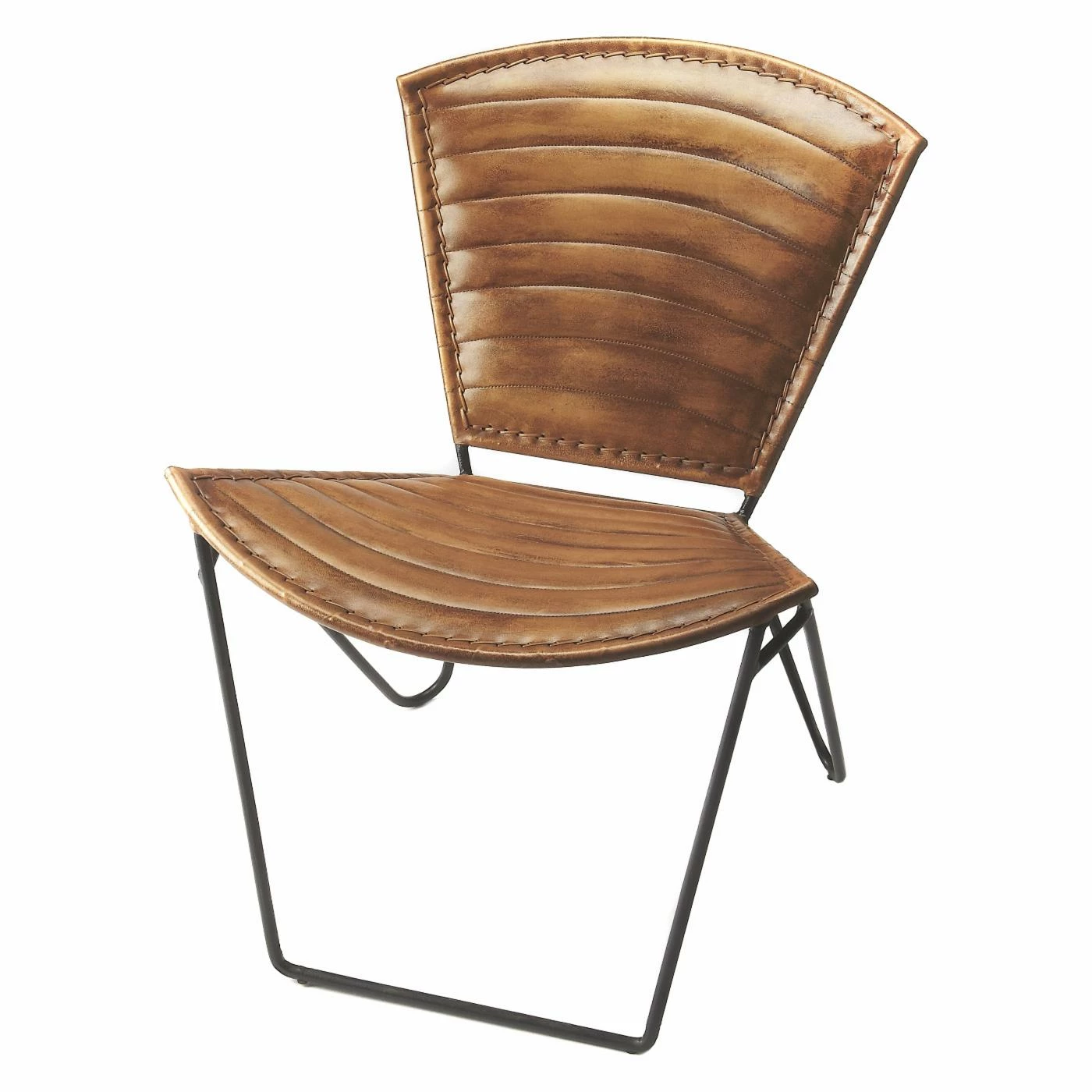 Budget β Butler Specialty Armless Chairs Butler Felix Iron & Leather Armless Chair π€©