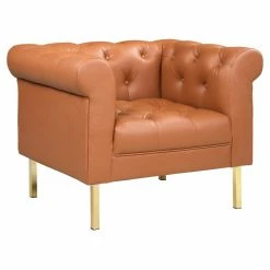 Buy ✨ Club Chairs Chic Home Julian PU Leather Club Chair 🎉