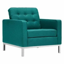 Hot Sale ❤️ Arm Chairs Modway Loft Upholstered Fabric Armchair 💯