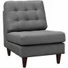 Cheap 💯 Armless Chairs Modway Empress Upholstered Fabric Lounge Chair 🤩