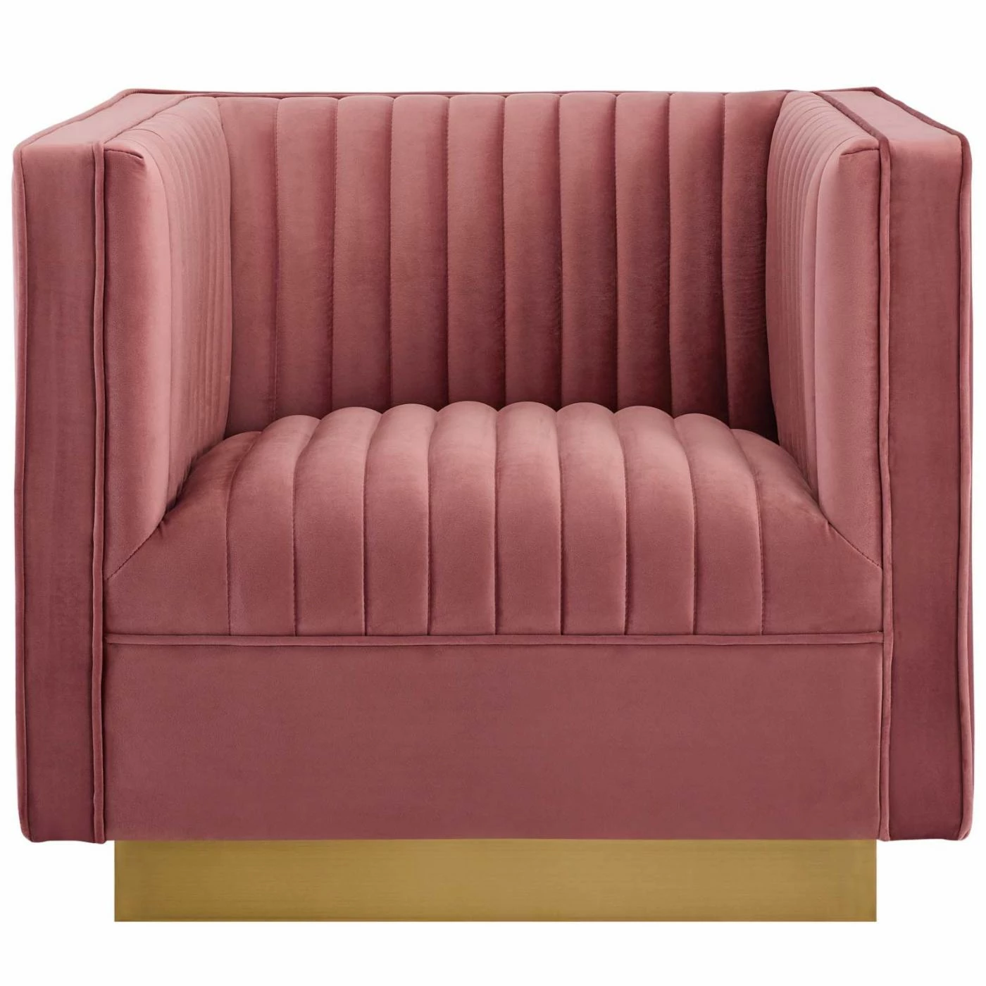 Deals ๐ Club Chairs Modway Sanguine Vertical Channel Tufted Accent Performance Velvet Arm Chair โ