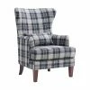 Wholesale 🧨 Wingback Chairs Picket House Furnishings Avery Plaid Upholstered Wingback Chair 🌟