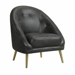 Best Sale โค๏ธ Armless Chairs Picket House Furnishings Taya Faux Leather Accent Chair โค๏ธ