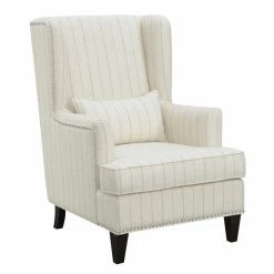 Buy ⌛ Arm Chairs HN Home Richmond Transitional Wingback Accent Chair 🌟