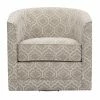 Coupon 🎁 Wallace & Bay Barrel Chairs Wallace & Bay Little Graphic Fabric Swivel Accent Chair 💯