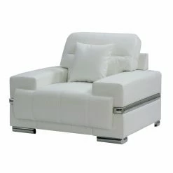 Hot Sale 💯 Club Chairs Furniture Of America Preslly Contemporary Style Leatherette Arm Chair ⭐