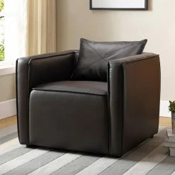 Best Pirce ๐ Arm Chairs Furniture Of America Milton Breathable Leatherette Accent Chair ๐