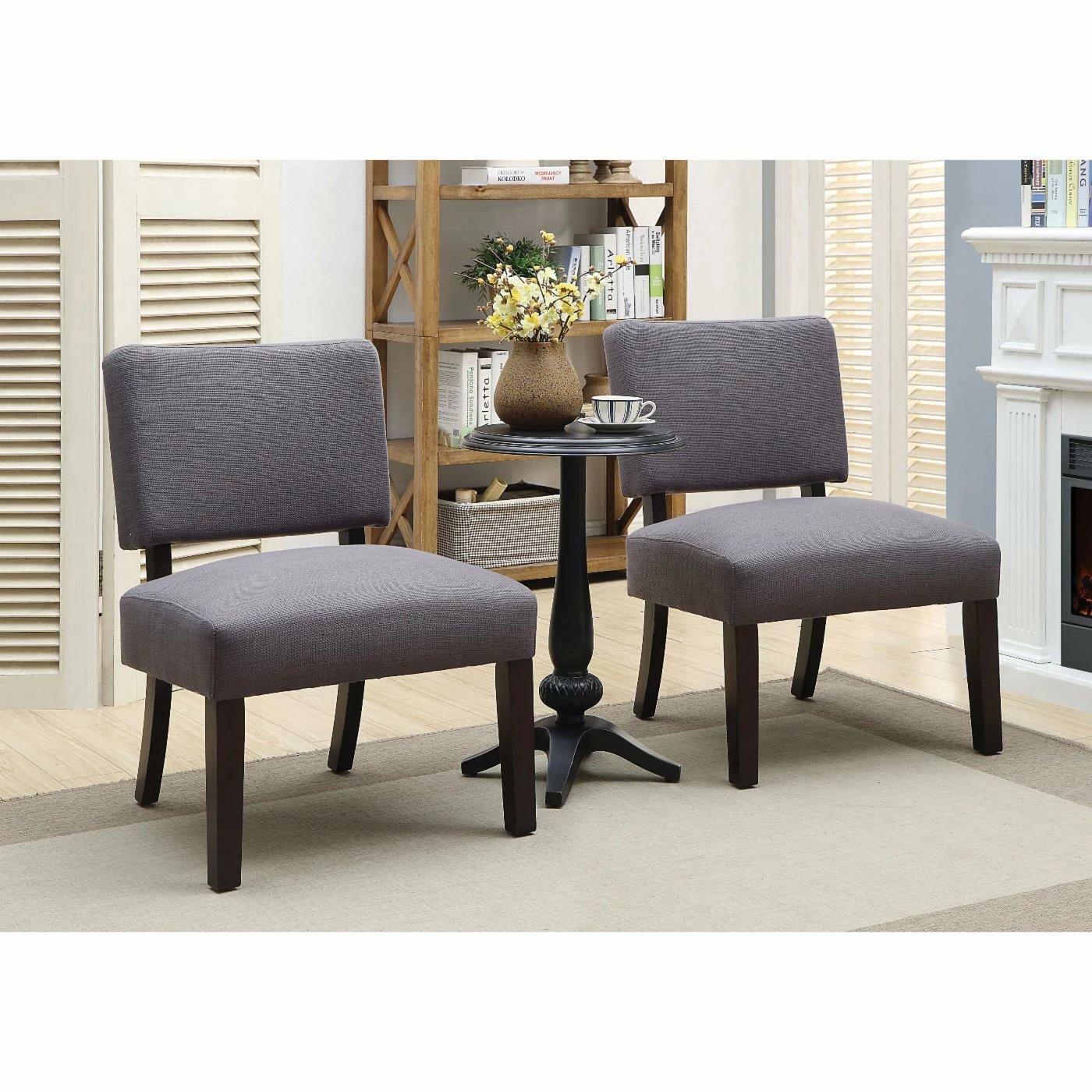 Brand new π€© Armless Chairs Furniture Of America Salice 3 Piece Accent Table And Chair Set π