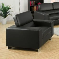 Outlet 🧨 Club Chairs Furniture Of America Lawrence Bonded Leather Match Chair 🎁