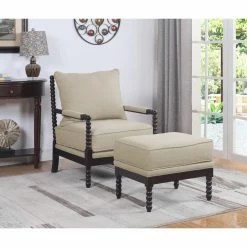 Discount 😍 Arm Chairs Best Master Furniture West Palm Accent Chair With Ottoman 🧨