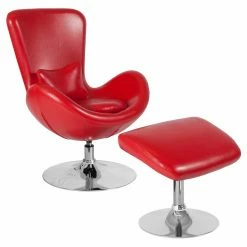 Best reviews of ๐ฏ Egg Chairs Flash Furniture Egg Series Leather Accent Chair With Ottoman ๐ฅ