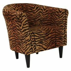 Coupon 🌟 Barrel Chairs Fox Hill Savannah Tiger Print Club Chair 💯