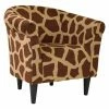 Best Pirce 😀 Barrel Chairs Fox Hill Savannah Giraffe Print Club Chair 🎉