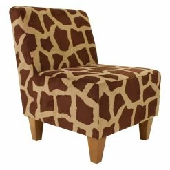 Buy ๐ Slipper Chairs Fox Hill Penelope Giraffe Print Armless Slipper Chair ๐
