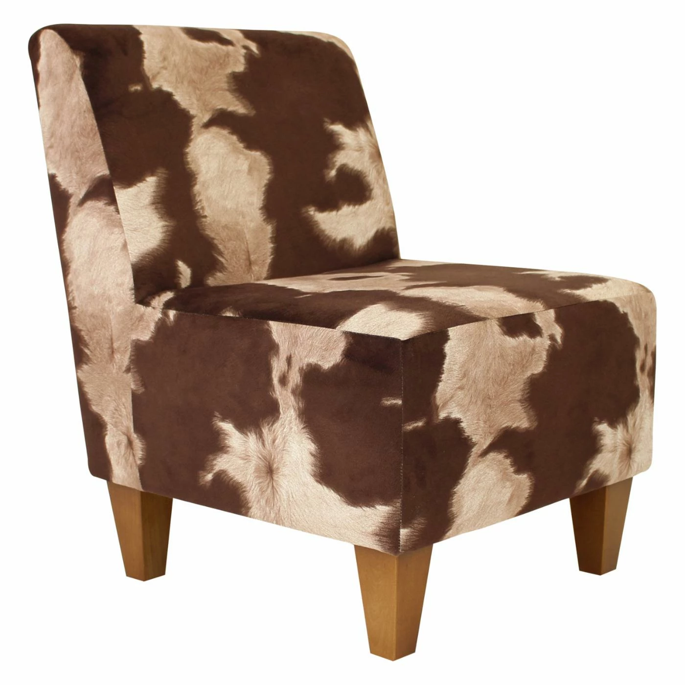 Best Pirce ๐ Slipper Chairs Fox Hill Penelope Cow Hide Print Armless Slipper Chair ๐
