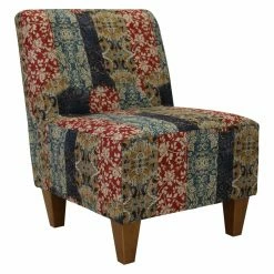 Wholesale ✔️ Armless Chairs Fox Hill Penelope Patchwork Armless Slipper Chair 🧨