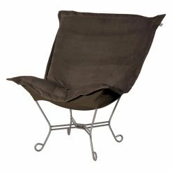 Cheapest 🥰 Armless Chairs Elizabeth Austin Scroll Puff Bella Accent Chair 🔥