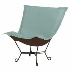 Budget 🧨 Armless Chairs Elizabeth Austin Scroll Puff Sterling Accent Chair 🔔