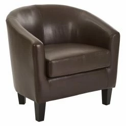 Promo 😀 Barrel Chairs OSP Home Furnishings Ethan Tub Fabric Chair 👏