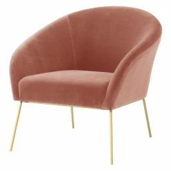 Buy ๐ฅฐ Arm Chairs Nicole Miller Terrell Velvet Upholstered Barrel Accent Chair ๐