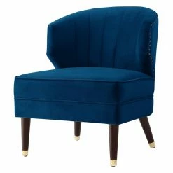 Best reviews of ๐ Wingback Chairs Nicole Miller Castiel Velvet Slipper Accent Chair ๐