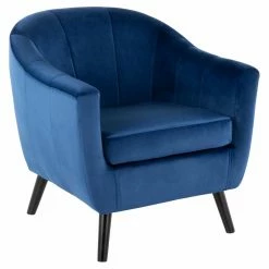 Deals 😍 Barrel Chairs LumiSource Rockwell Upholstered Barrel Chair ✔️