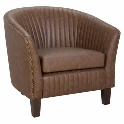 Wholesale 🧨 Barrel Chairs LumiSource Shelton Upholstered Club Chair ✨