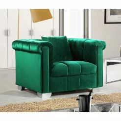 Top 10 ๐ Club Chairs Meridian Furniture Inc Kayla Velvet Chair ๐งจ
