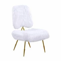 Best deal ๐ Armless Chairs Meridian Furniture Inc Magnolia Upholstered Armless Accent Chair ๐ฏ