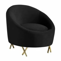 Cheapest ๐ฅ Barrel Chairs Meridian Furniture Inc Serpentine Upholstered Barrel Chair ๐งจ