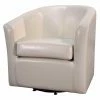 Brand new 🔥 Barrel Chairs New Pacific Direct Inc Hayden Swivel Leather Accent Chair ✔️