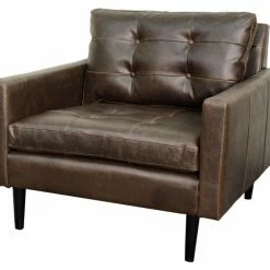 Wholesale 😍 Chair And A Half New Pacific Direct Inc Ritchie Leather Accent Chair 💯