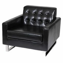 Promo 👍 Arm Chairs Pangea Home Nolan Sofa Chair - Faux Leather 👏