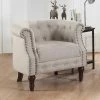 Coupon ✔️ Barrel Chairs Rosevera Da Vigo Tufted Barrel Club Chair With Nailhead Trim ⌛