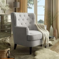 Deals โญ Wingback Chairs Rosevera Vasari Tufted Wingback Chair ๐
