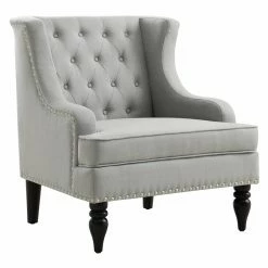 Buy ⭐ Wingback Chairs Rosevera Carafa Tufted Wingback Armchair ✔️