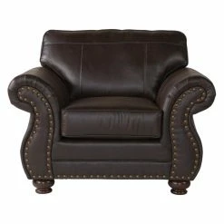 Deals ⌛ Club Chairs Roundhill Furniture Leinster Faux Leather Upholstered Accent Chair ❤️