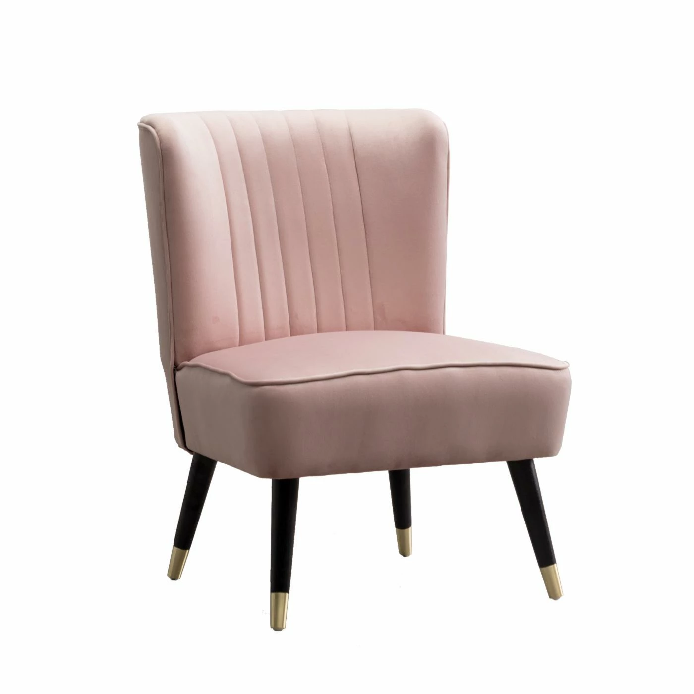 Best Pirce ๐ Armless Chairs Roundhill Furniture Elon Channel Tufted Velvet Accent Chair ๐คฉ