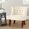 Coupon 🤩 Armless Chairs Safavieh Carlin Tufted Chair - Natural Cream ⌛