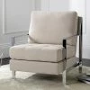 Brand new 👍 Arm Chairs Safavieh Walden Modern Tufted Linen Accent Chair ⭐