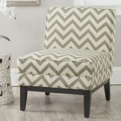 Discount ✔️ Armless Chairs Safavieh Armond Zig Zag Chair 👏