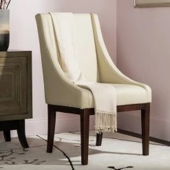 Brand new 🎁 Armless Chairs Safavieh Leather Sloping Armchair 🛒