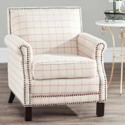 Wholesale 💯 Club Chairs Safavieh Easton Club Chair - Windowpane 🧨